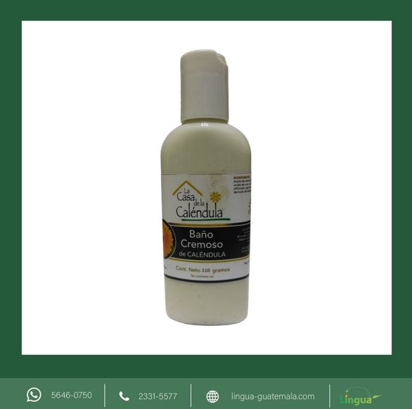 Lingua - Baño (jabón) cremoso de caléndula 120ml