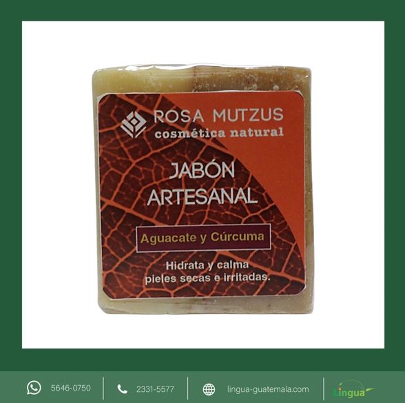 Lingua - Jabón natural de aguacate y cúrcuma